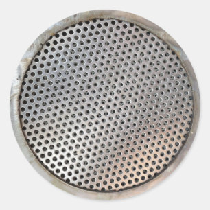Metal Grease Filter Classic Round Sticker