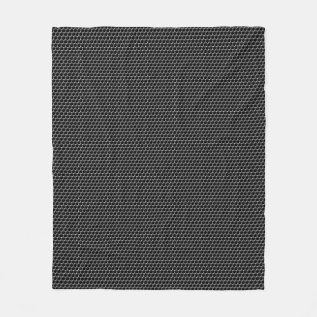 Metal grid pattern - background fleece blanket (Front)