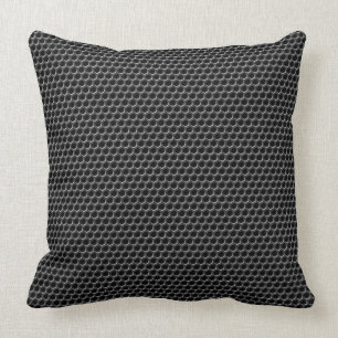 Metal grid pattern - background throw pillow