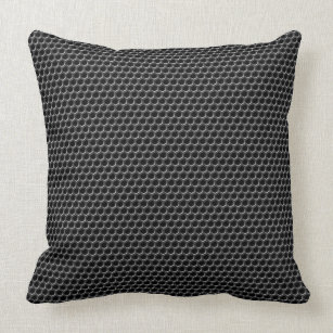 Metal grid pattern - background throw pillow