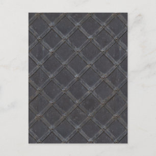 Metal Grille Lattice Framework Texture Postcard