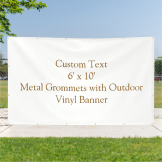 Metal Grommets with Outdoor 6' x 10' Vinyl Banner