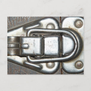 Metal Grunge Latch Postcard