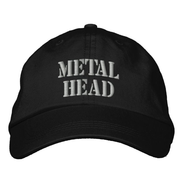 METAL HEAD EMBROIDERED HAT (Front)