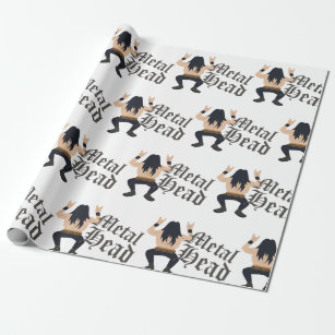 Metal Head Wrapping Paper