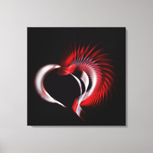 Metal Heart Canvas Print