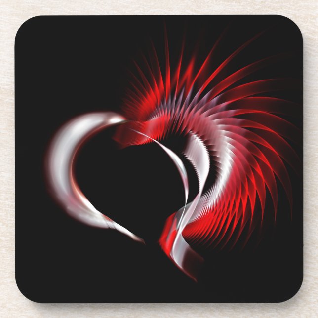Metal Heart Coaster (Front)