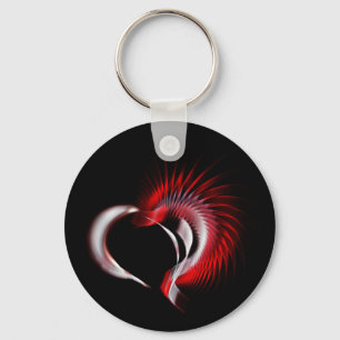 Metal Heart Keychain
