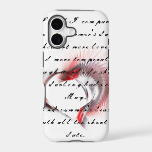 Metal Heart with Shakespeare's sonnet 18