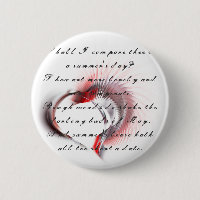 Metal Heart with Shakespeare's sonnet 18