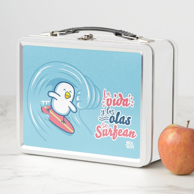 Metal Holiday: Life and waves surging Metal Lunch Box (In Situ)