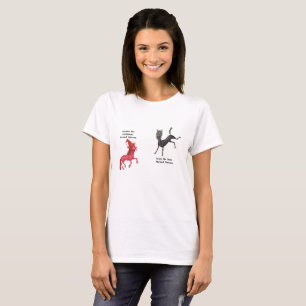 Metal-Horned Unicorn Couple - Alumna and Iown T-Shirt