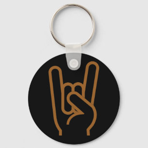 Metal Horns Keychain