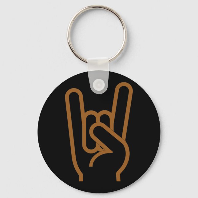 Metal Horns Keychain (Front)