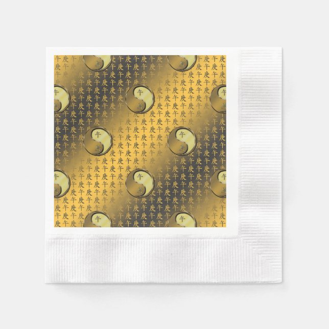 Metal Horse Napkin (Front)