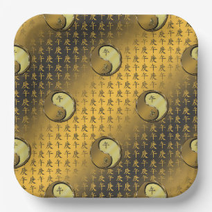 Metal Horse Paper Plate
