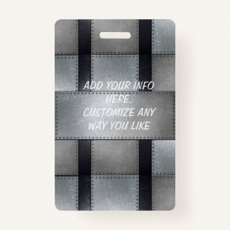 Metal Inspired Employee Badge