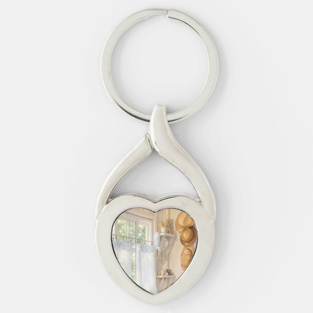 Metal Key Chain Curtain in the Wind (Front)