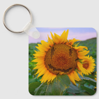 Metal Keychain - Sunflowers