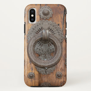 Metal Knocker on Old Wooden Door iPhone X Case