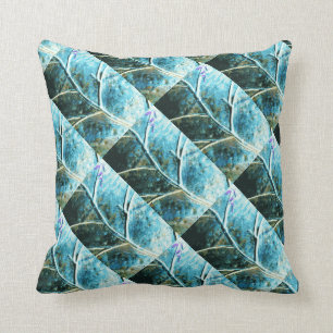 metal leaf pattern pillow