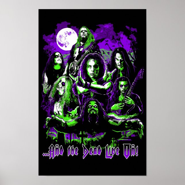 Metal Legends Poster - The Dead Live On! (Front)