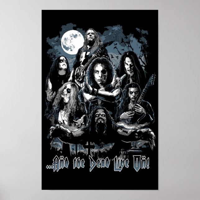 Metal Legends Poster - The Dead Live On! (Front)