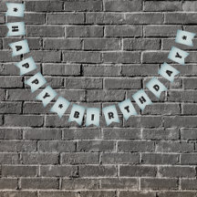 Metal Look Birthday / Any Custom Message Male