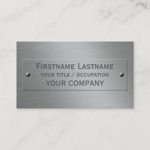 Metal Look custom business cards