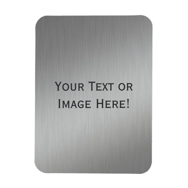 Metal Look custom magnet (Vertical)
