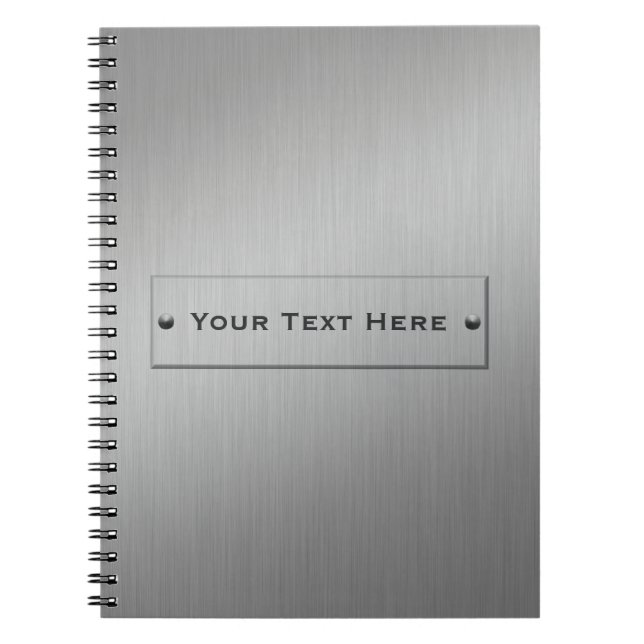 Metal Look custom notebook (Front)