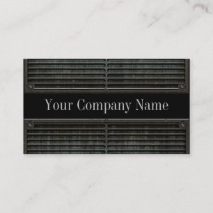 Metal Look Grill Grunge Business Cards