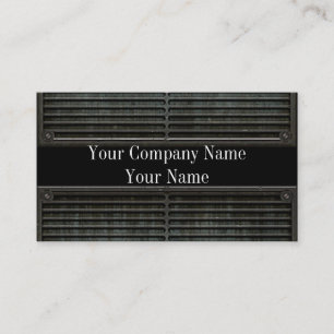 Metal Look Grill Grunge Business Cards