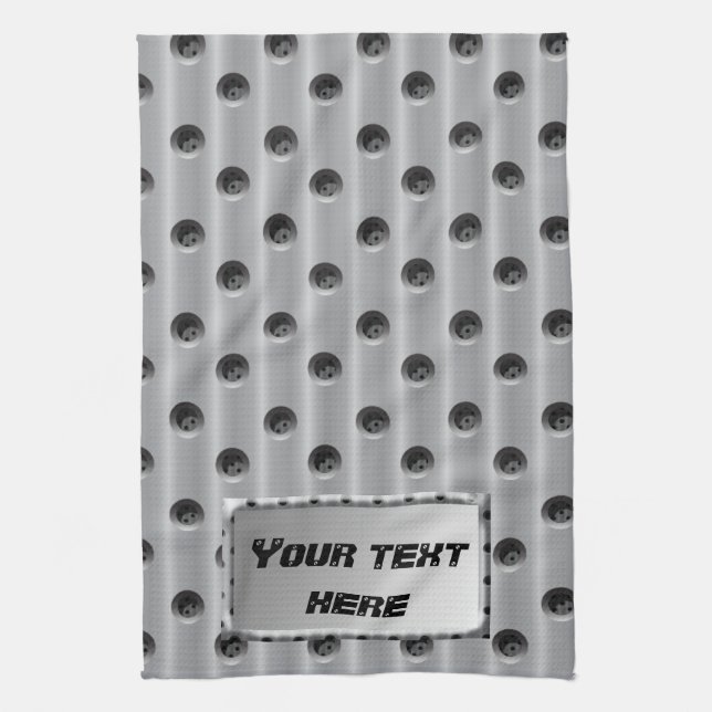 Metal-Look Kitchen Towel (Vertical)
