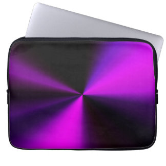 metal look laptop cover in purple & black