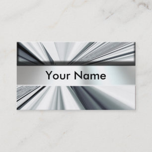 Metal Look Nameplate Business Cards