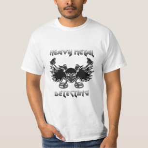 Métal lourd détectant le T-shirt blanc de base d