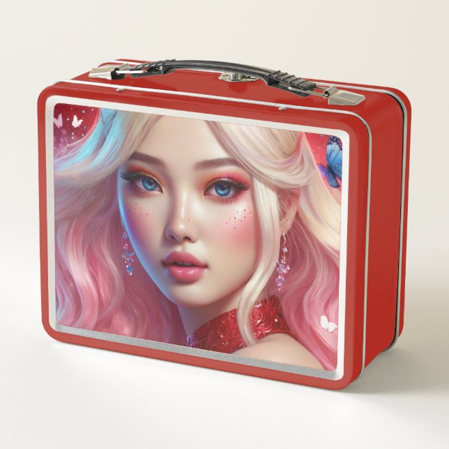 Metal Lunchbox/cosmetics box  (Back)