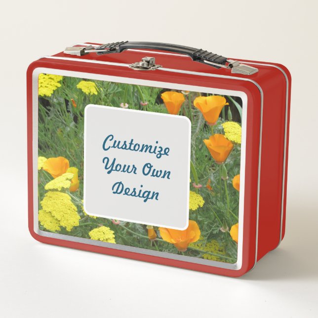 Metal Lunchbox Customizable Design  (Front)