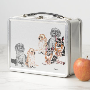 Metal Lunchbox Favorite Dogs