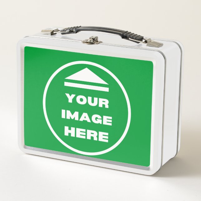 Metal Lunchbox- Personalized - Add Image / Text  Metal Lunch Box (Front)