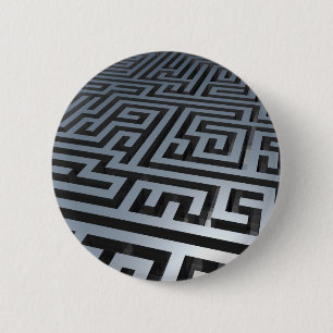 Metal Maze 2 Inch Round Button