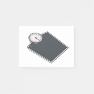 Metal mechanical weighing scale post-it notes