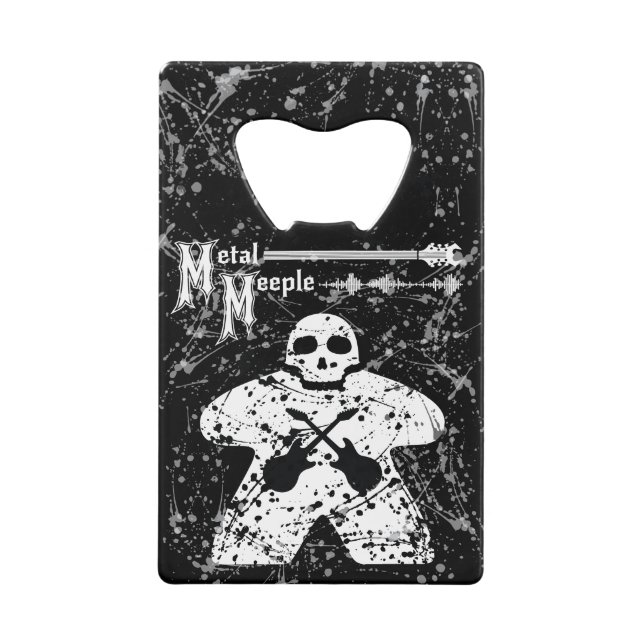 Metal Meeple - CC Bottle Opener Credit Card Bottle Opener (Front)