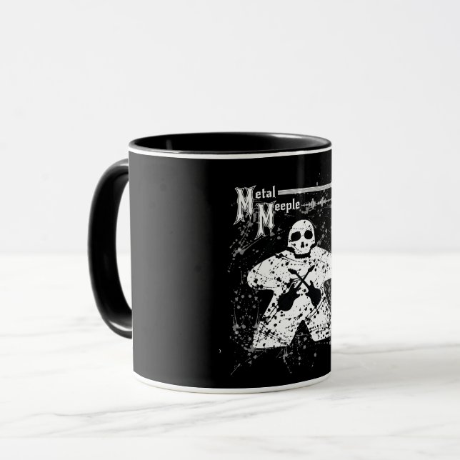 Metal Meeple Mug (Front Left)