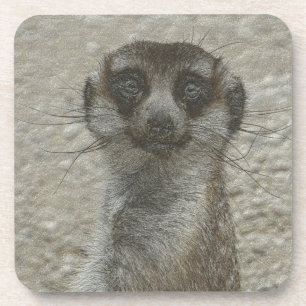 metal meerkat coaster