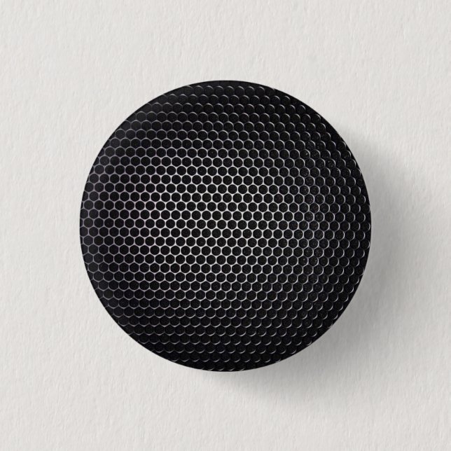 Metal mesh  1 inch round button (Front)