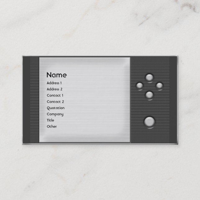 Metal Mesh Business Card (Front)