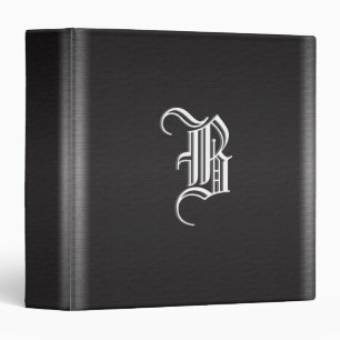 Metal monogram binder