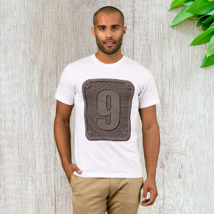 Metal Number Nine Mens T-Shirt